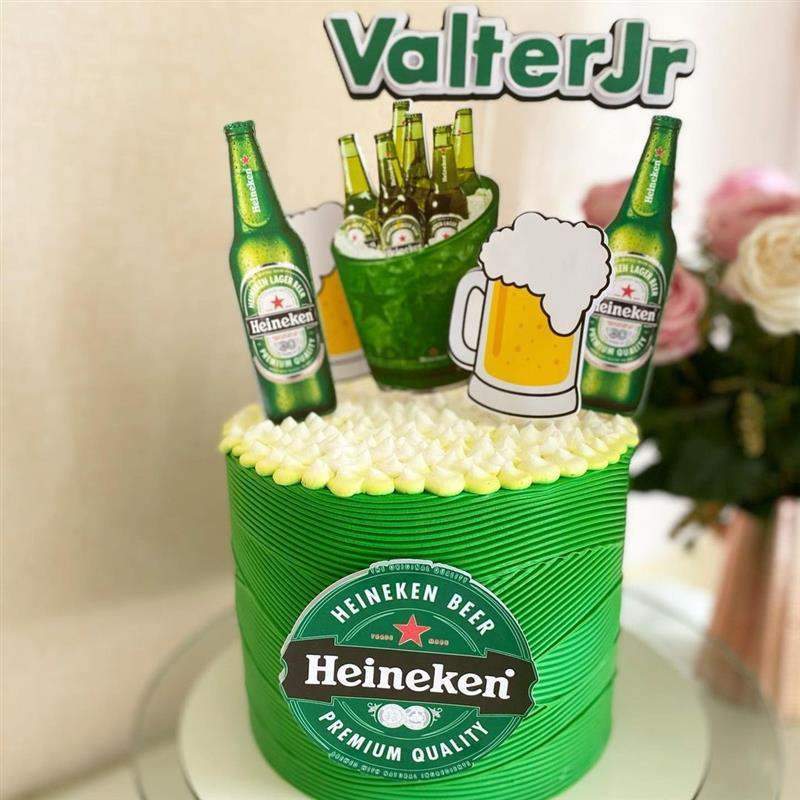 Bolo de aniversário para homem cerveja