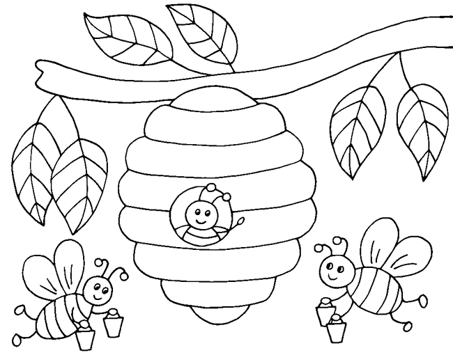 desenhos com abelha para colorir