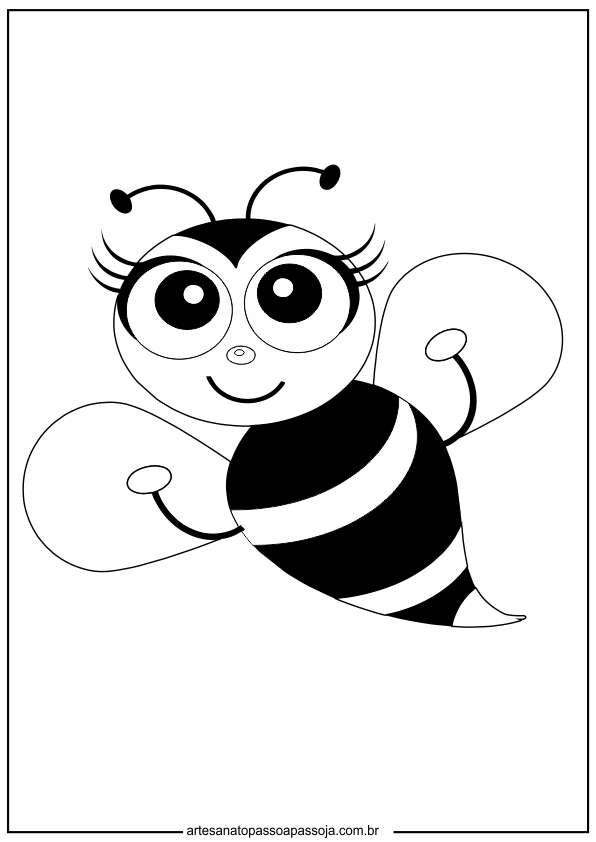 imagens abelha para colorir