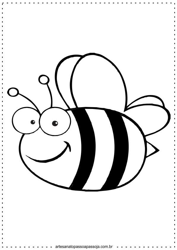 abelha para colorir educação infantil