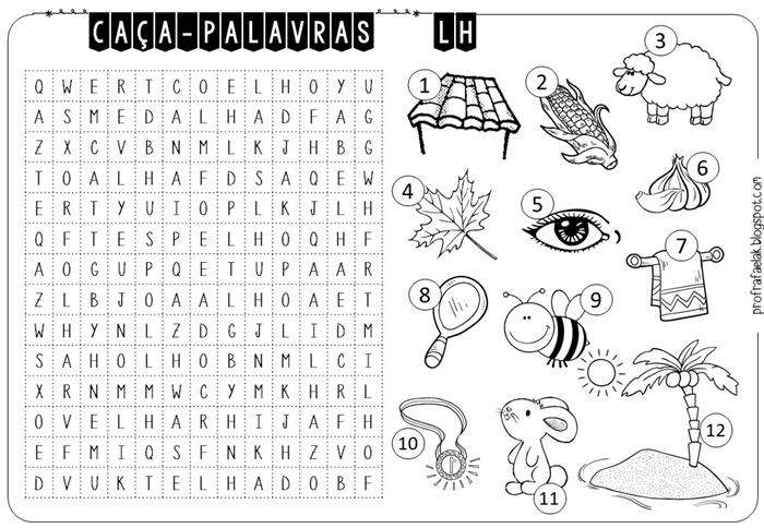 5 Caça-Palavras Temáticos para se Imprimir (Dificuldade Média)