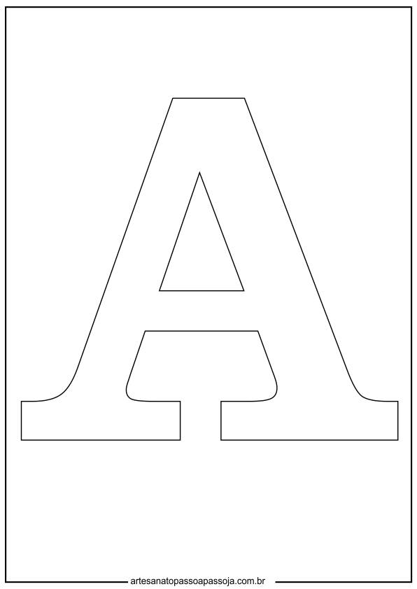 letra a molde