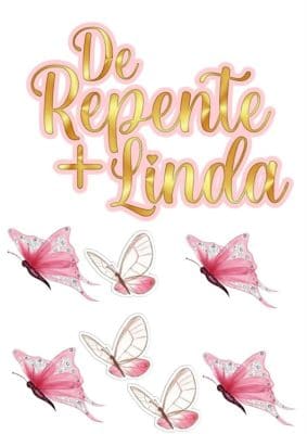 Topo de bolo feminino: +40 modelos incríveis para imprimir - Artesanato