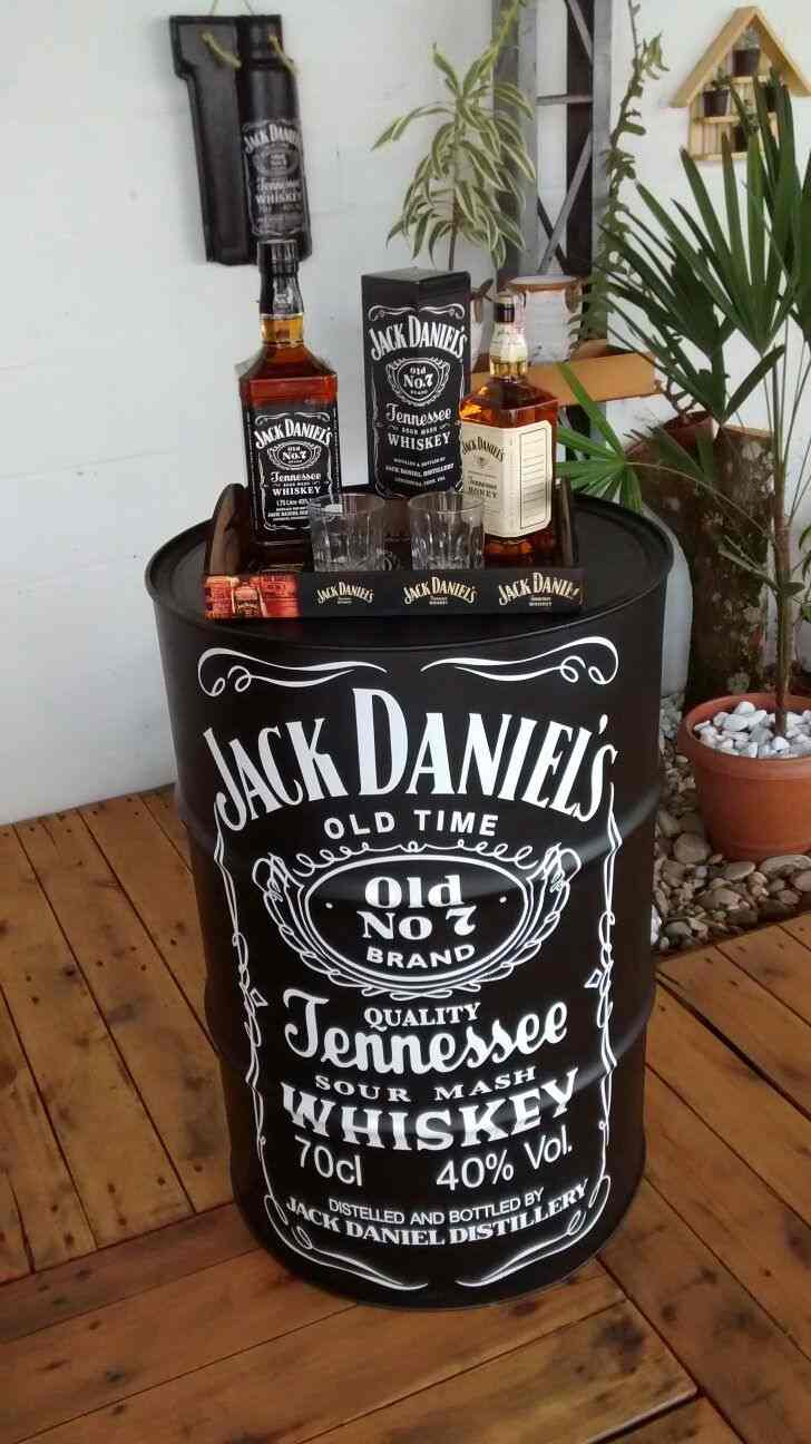 tonel decorativo jack daniels