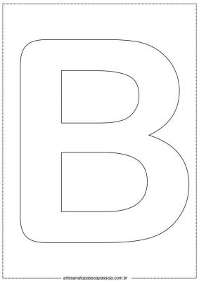 Molde de letras grandes em PDF para painel, aniversário e EVA ...