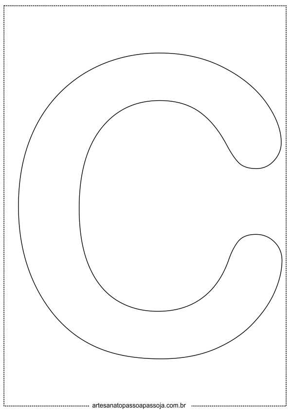molde letra c