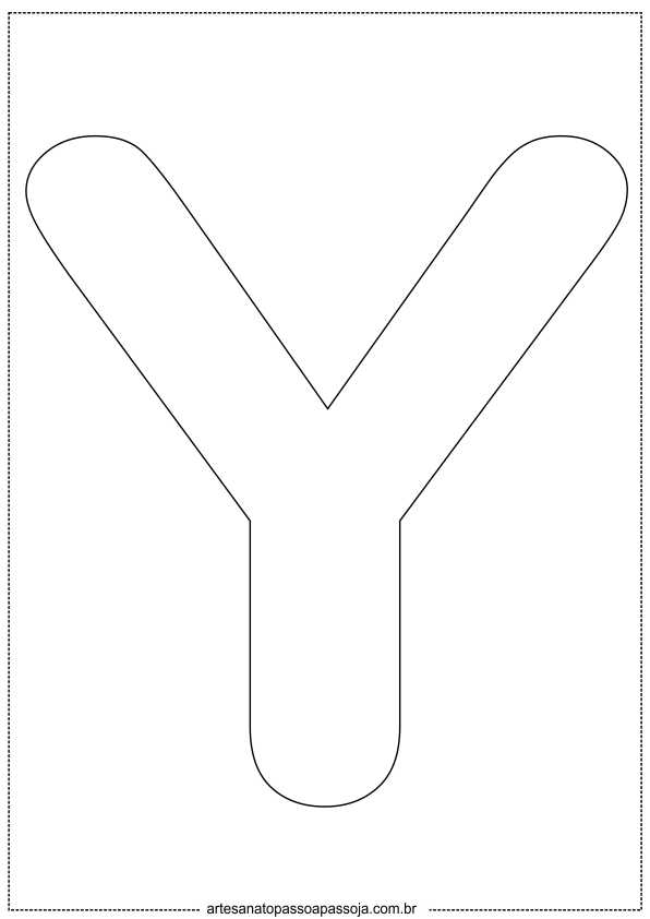 molde letra y