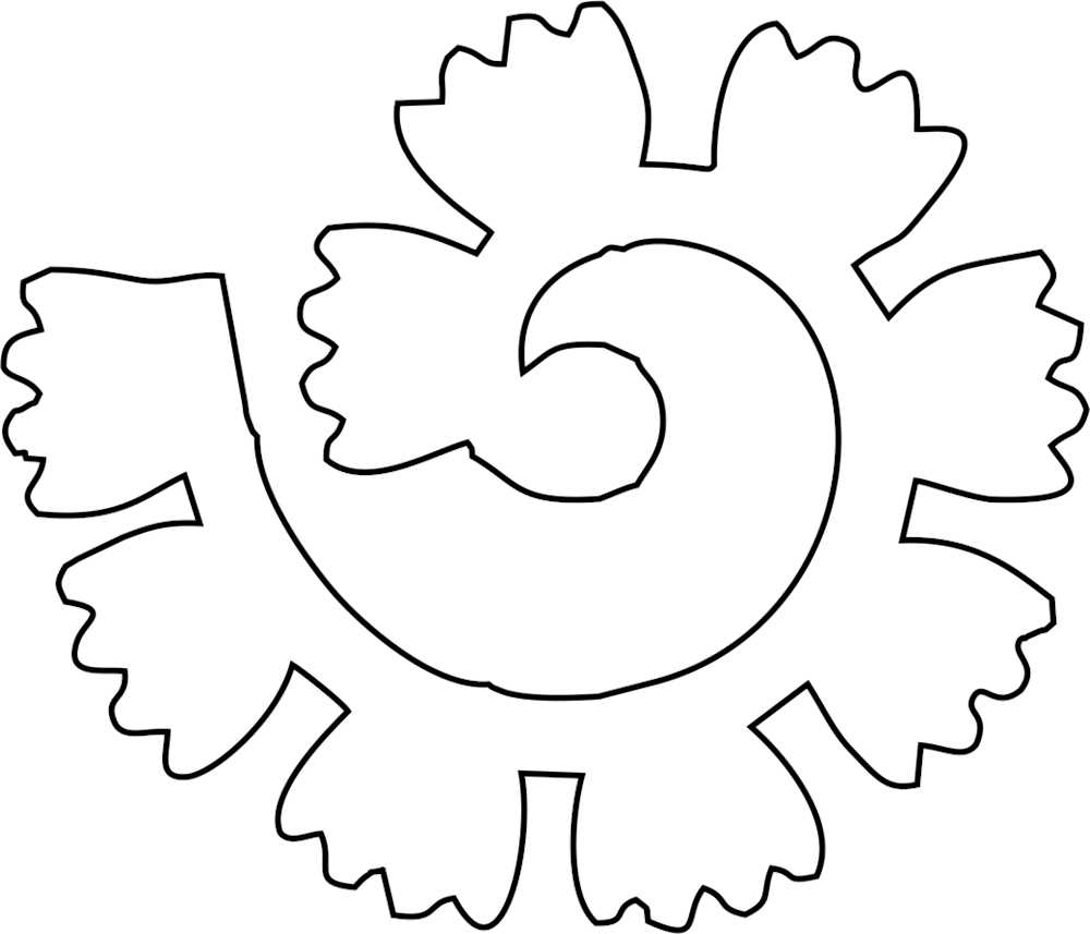 molde flores espiral