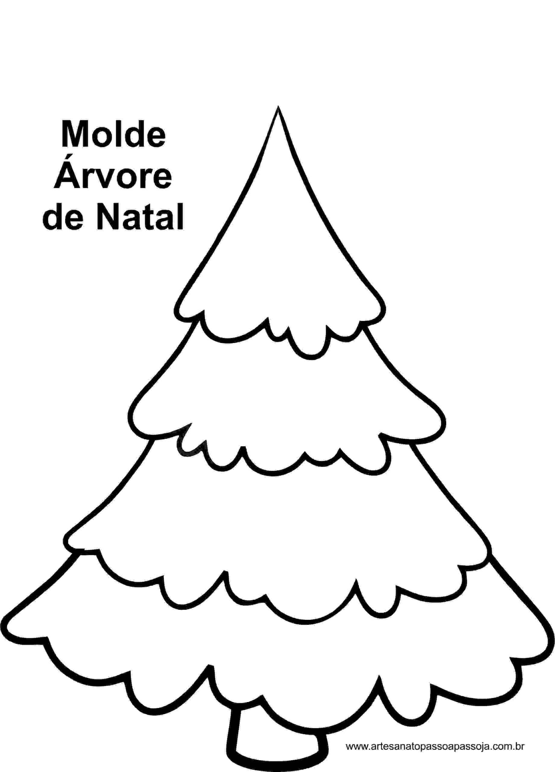 Molde árvore De Natal Pronto Para Baixar E Imprimir Artesanato Passo