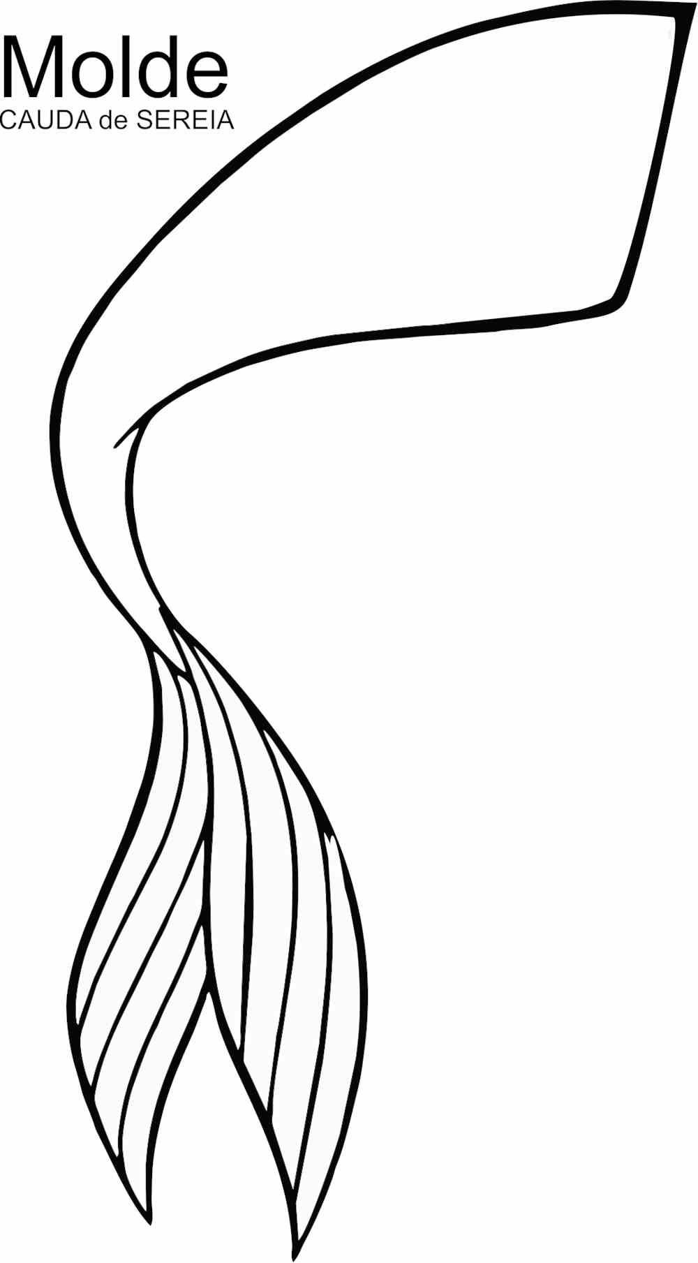 desenho de cauda de sereia 
