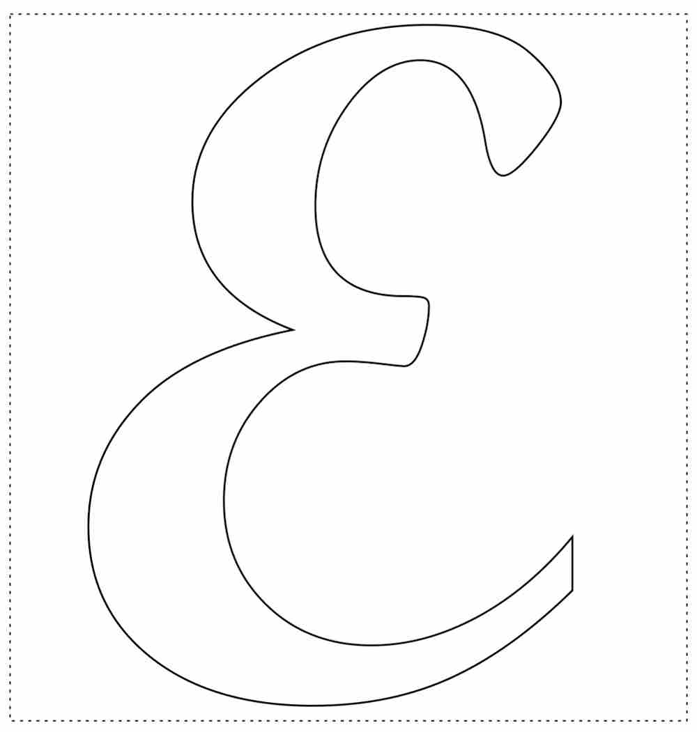 molde letra em feltro