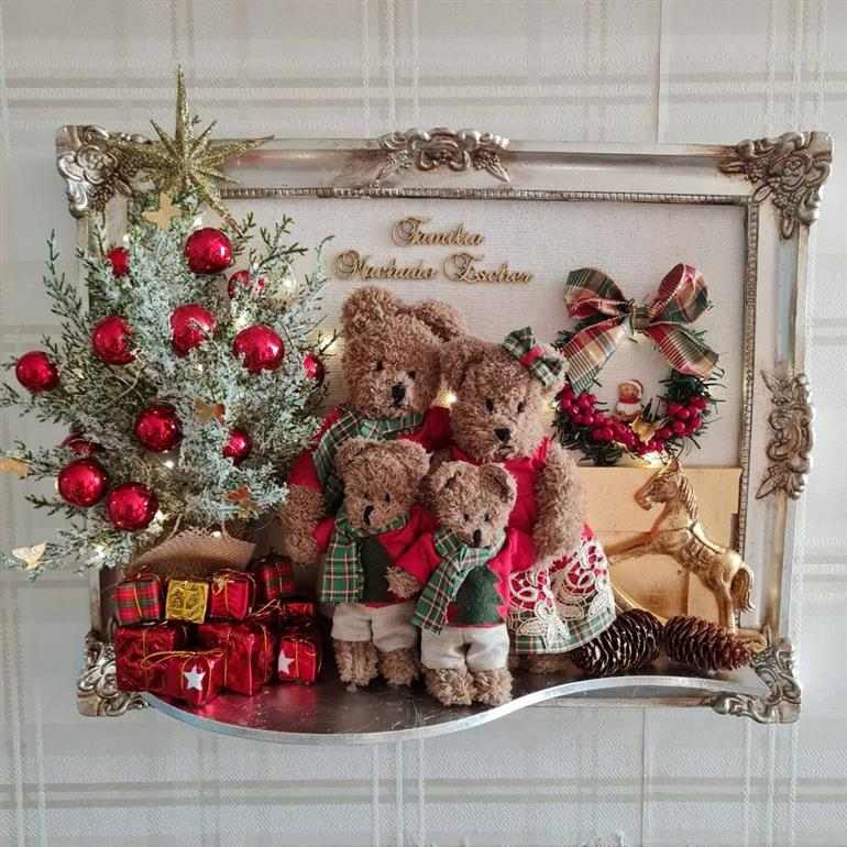 Quadro de Natal da família