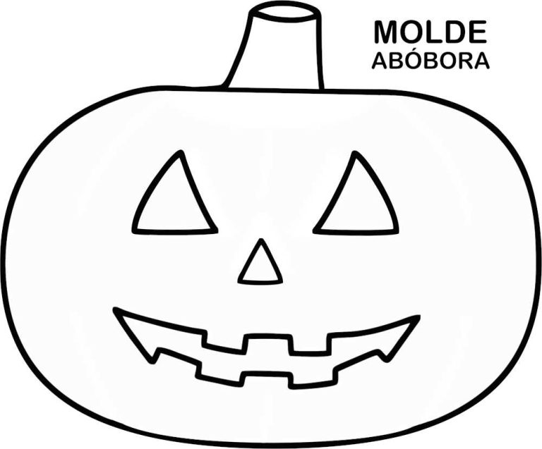 Molde de Abóbora Halloween para imprimir e recortar - Artesanato Passo ...