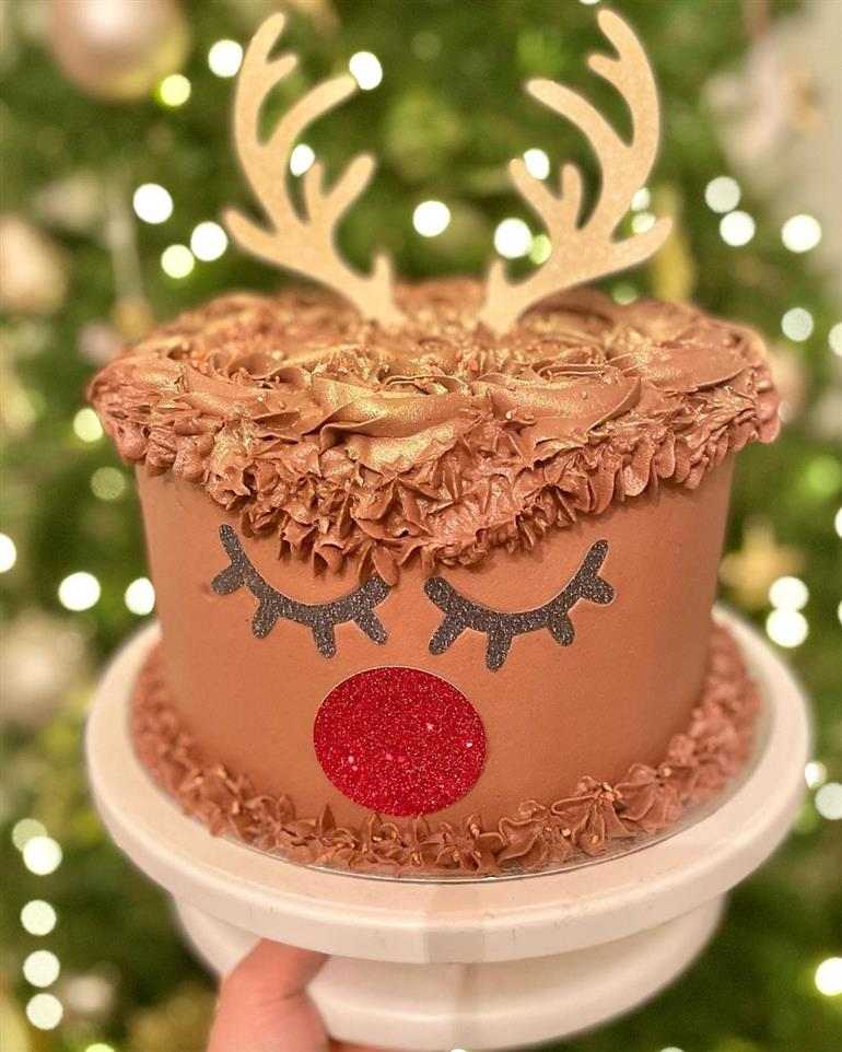 Bolo Rena de Natal de chocolate