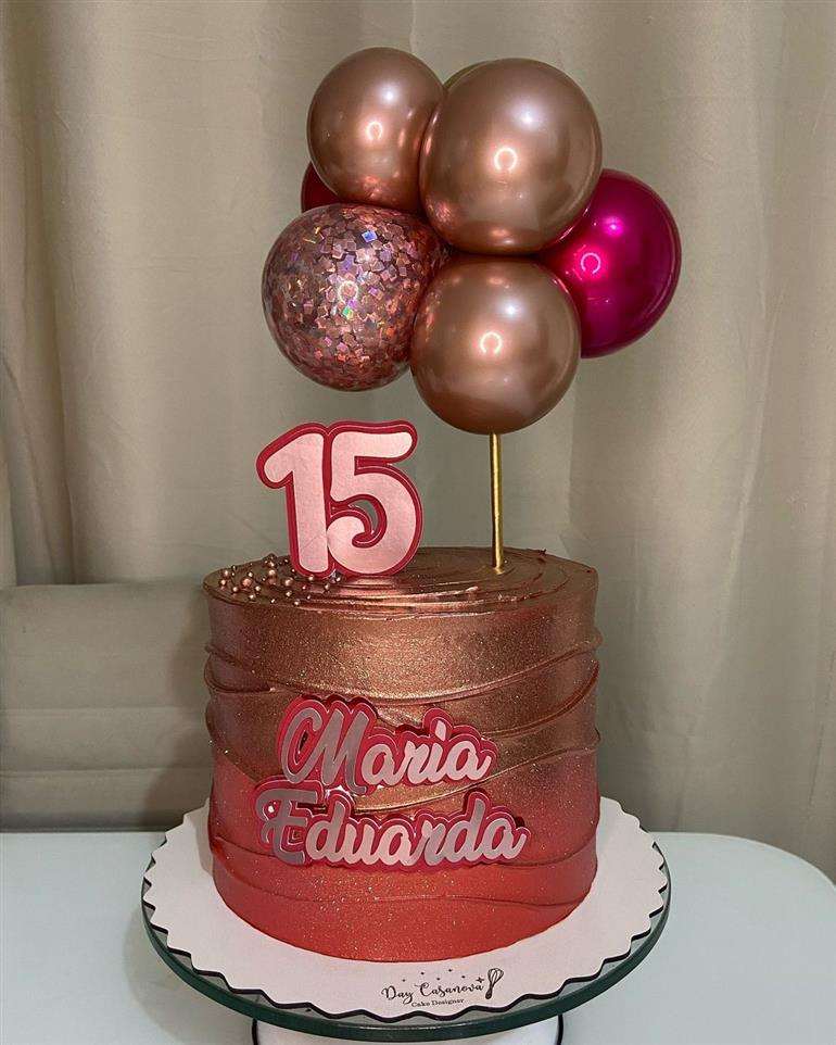 Ballon Cake rose gold