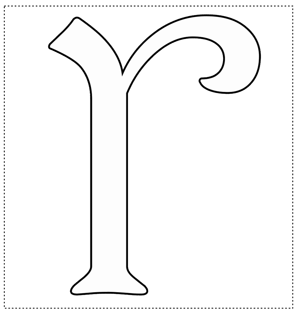 molde letra do alfabeto