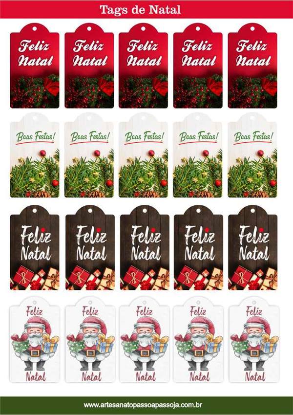 Tag de Natal para imprimir e recortar grátis em png - Artesanato Passo a Passo! Tag de Natal para imprimir e recortar grátis em png - Artesanato Passo a Passo!