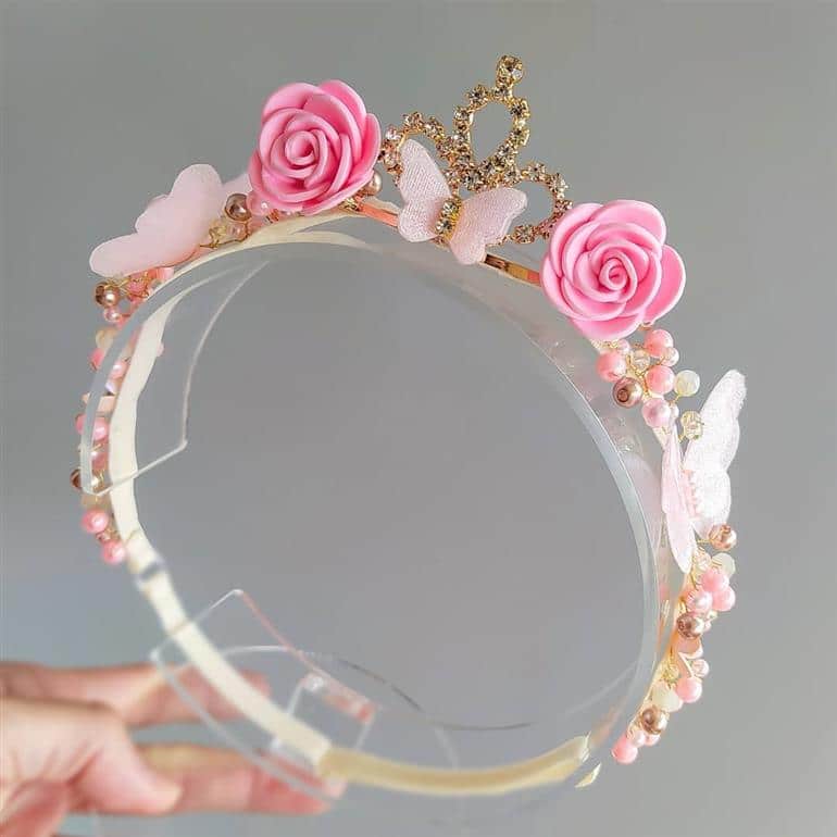 Tiara de princesa com coroa