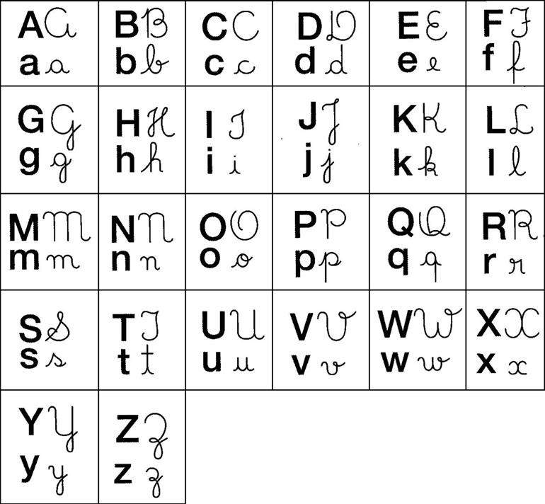 como fazer letra de forma