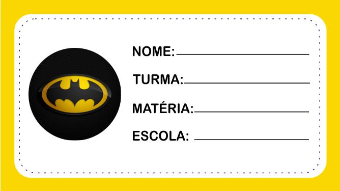 etiquetas escolares para imprimir gratis batman