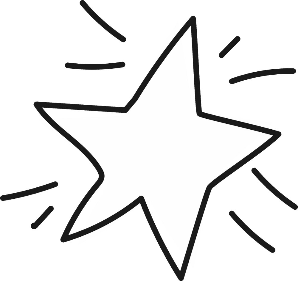 Estrela para colorir em png
