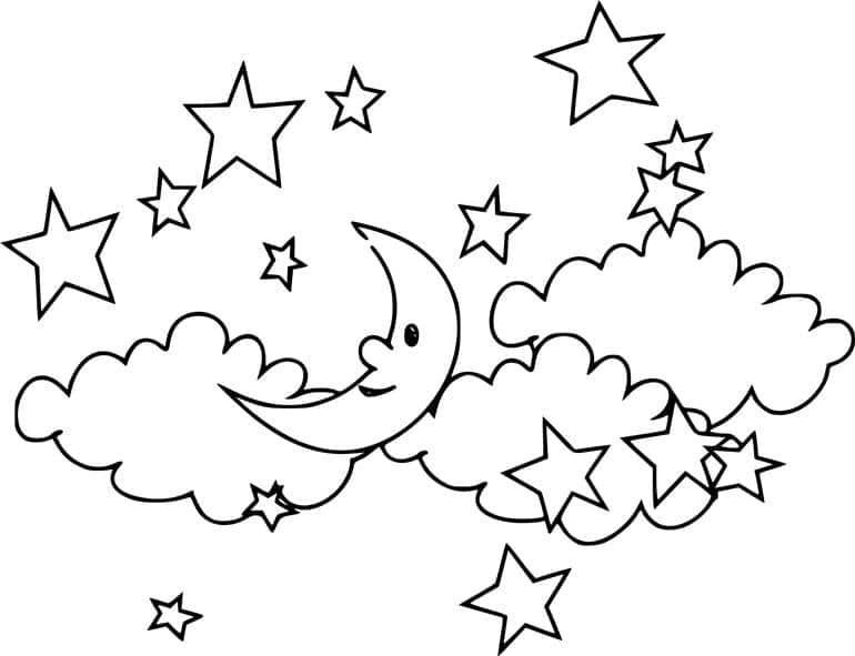 estrelas e nuvens