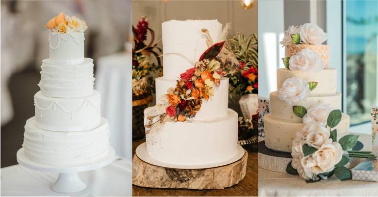 bolos de casamentos decorados chiques