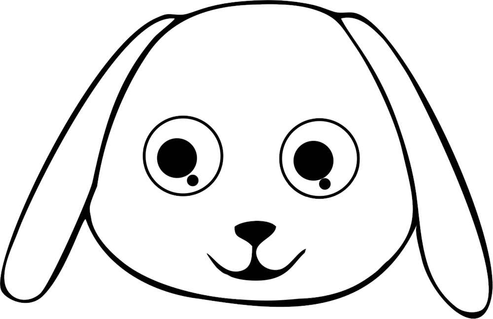 cachorro para colorir