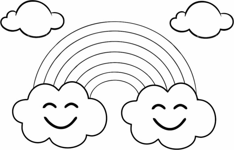 Arco Íris para colorir e imprimir lindos desenhos - Artesanato Passo a ...