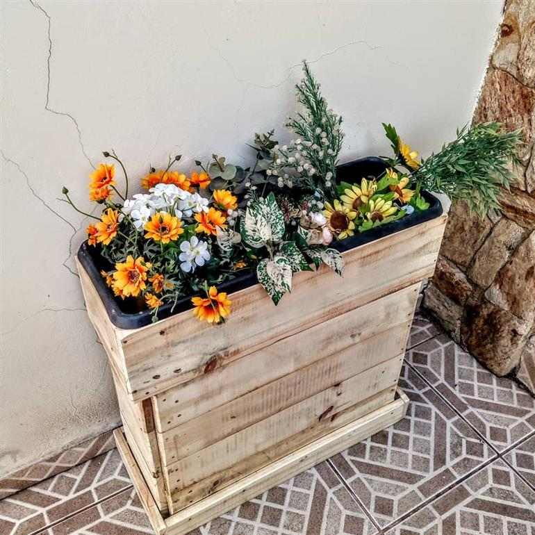 Ideias com paletes para jardins