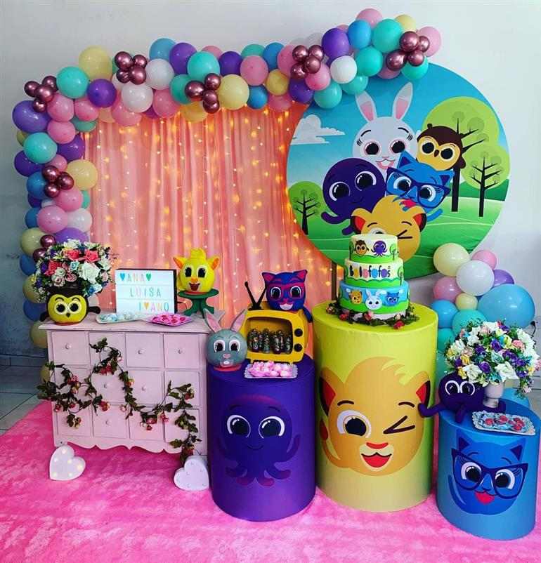 decoração de aniversário do bolofofos