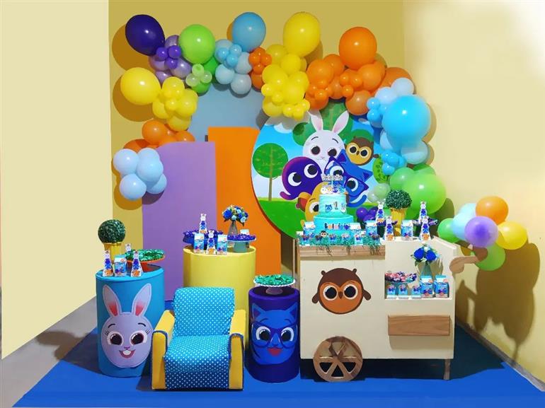 decoração bolofofos 1 ano