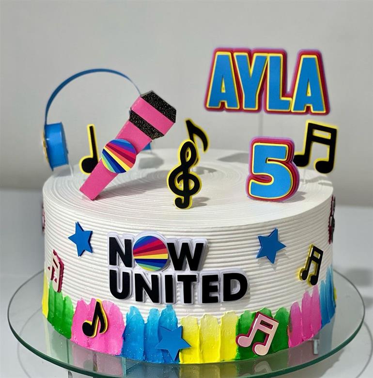 bolo de aniversario infantil now united 