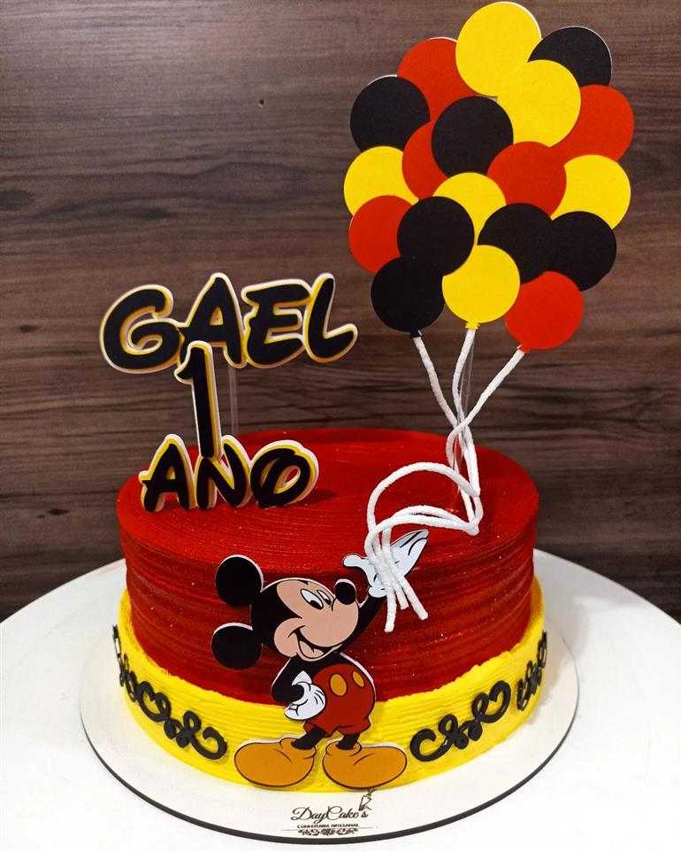 bolo de aniversario infantil mickey