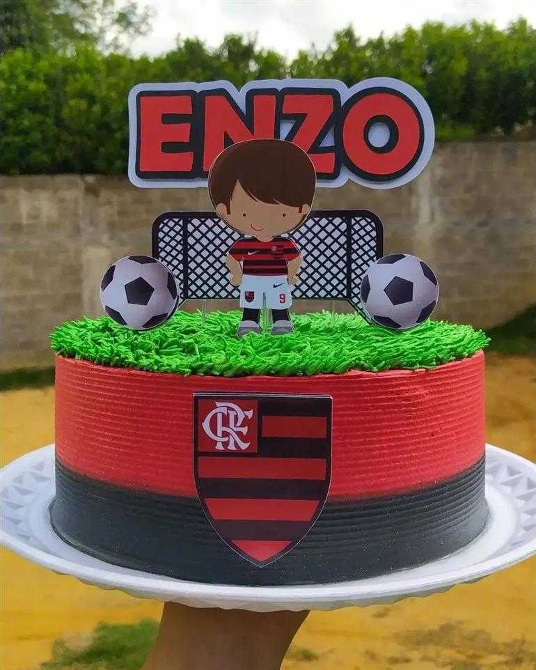 bolo de aniversário infantil do flamengo