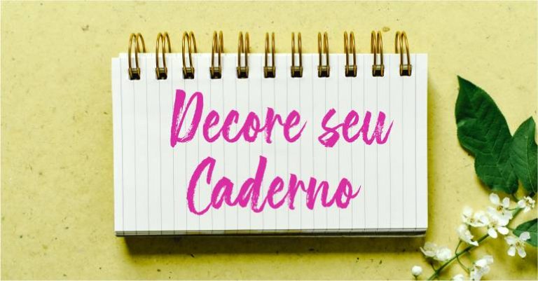 decoração de caderno simples