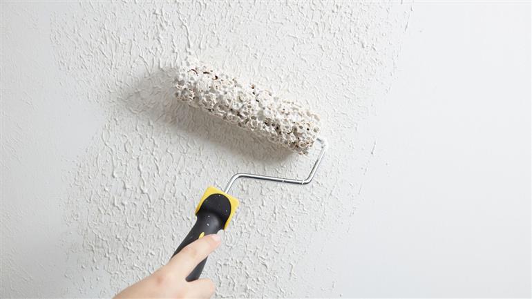 Como pintar parede com textura 