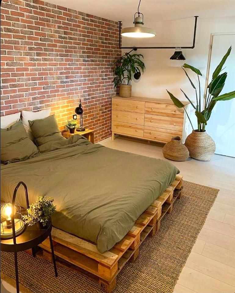 ideias com paletes para quarto