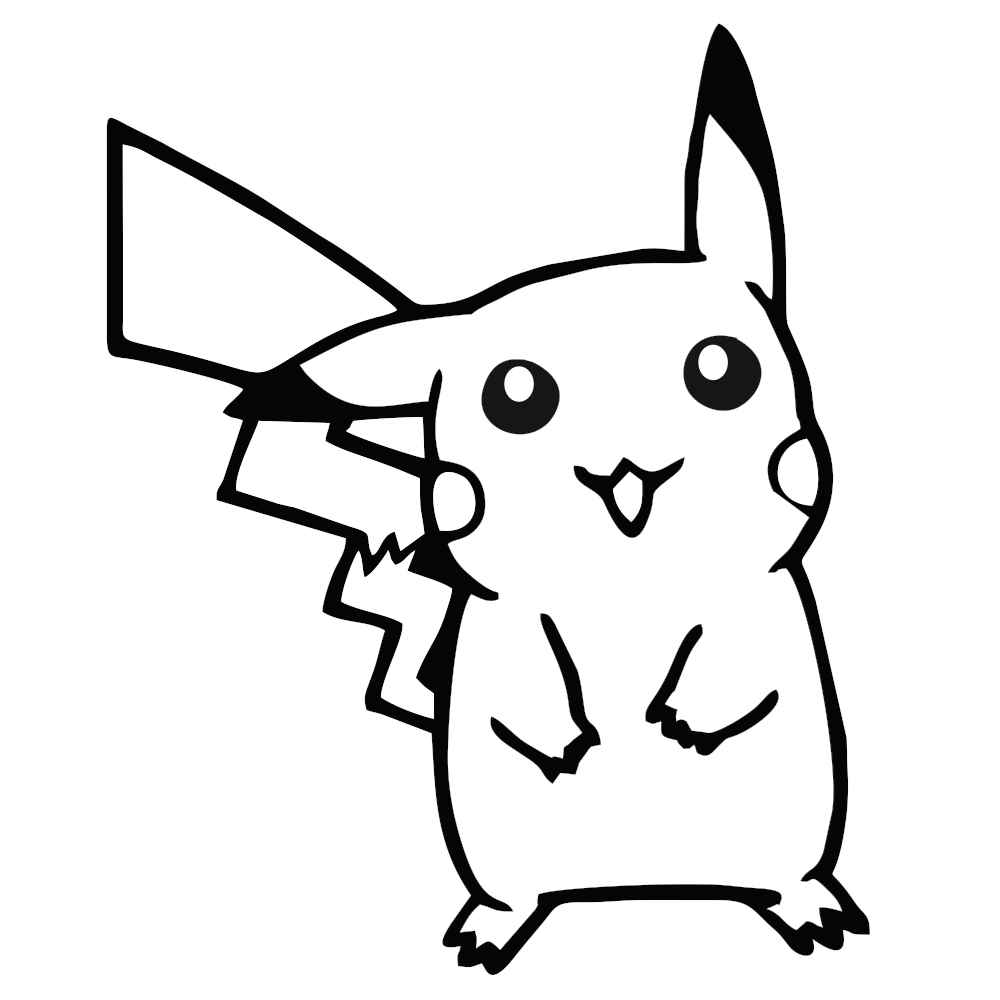 pokemon pikachu para colorir