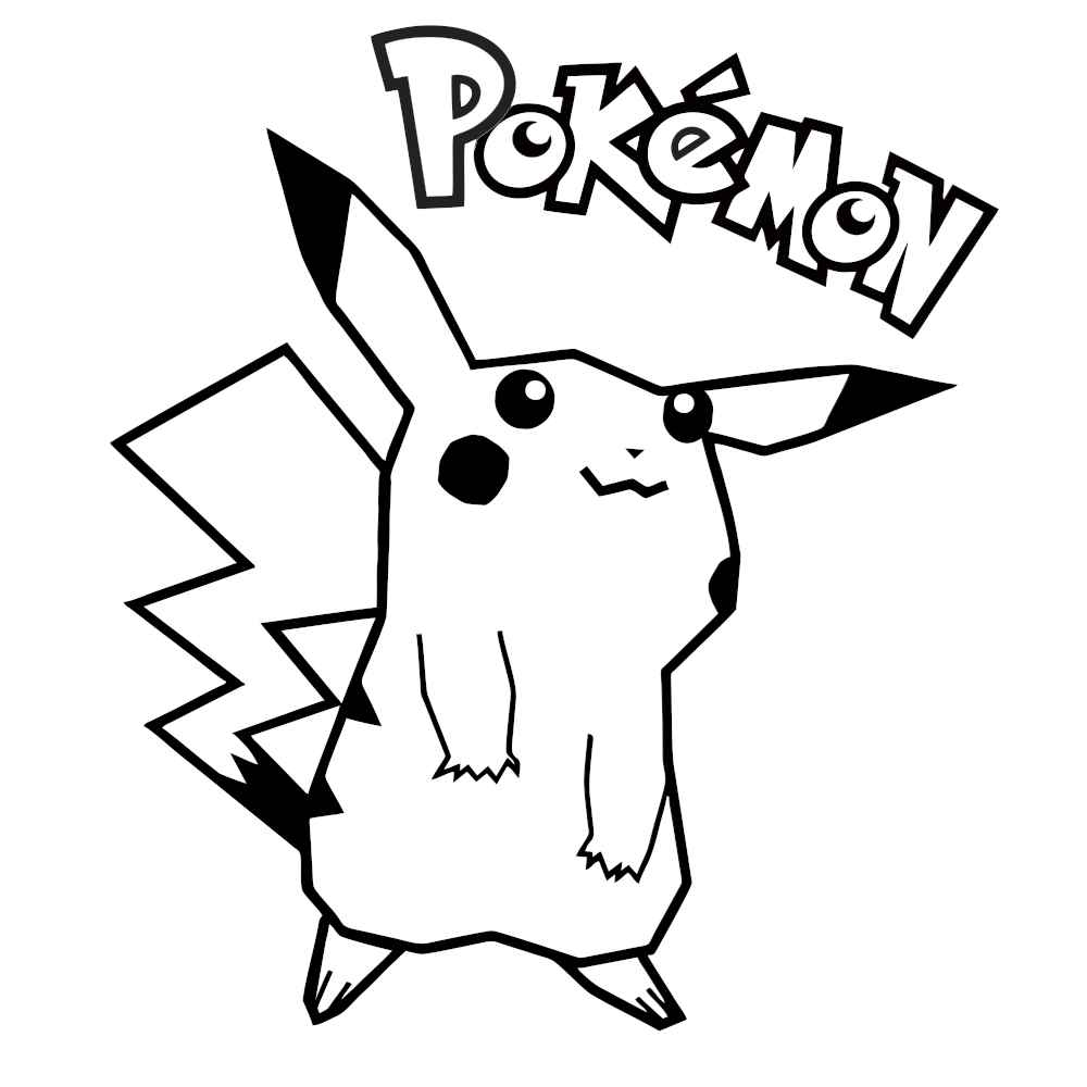 Pikachu para colorir: desenhos para pintar e imprimir - Artesanato