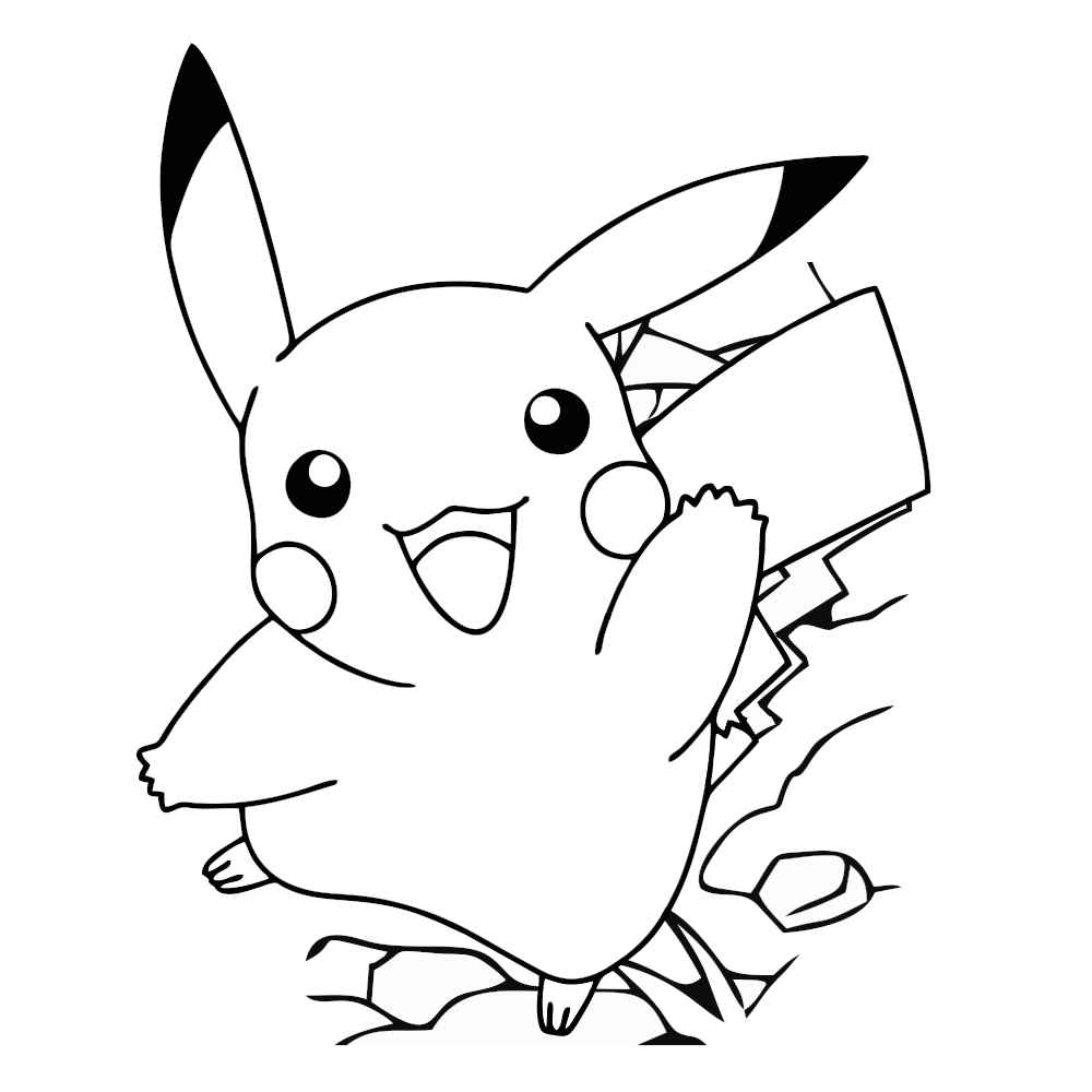 Pikachu para colorir: desenhos para pintar e imprimir - Artesanato