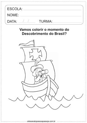 8 Atividades sobre Descobrimento do Brasil para educação infantil ...
