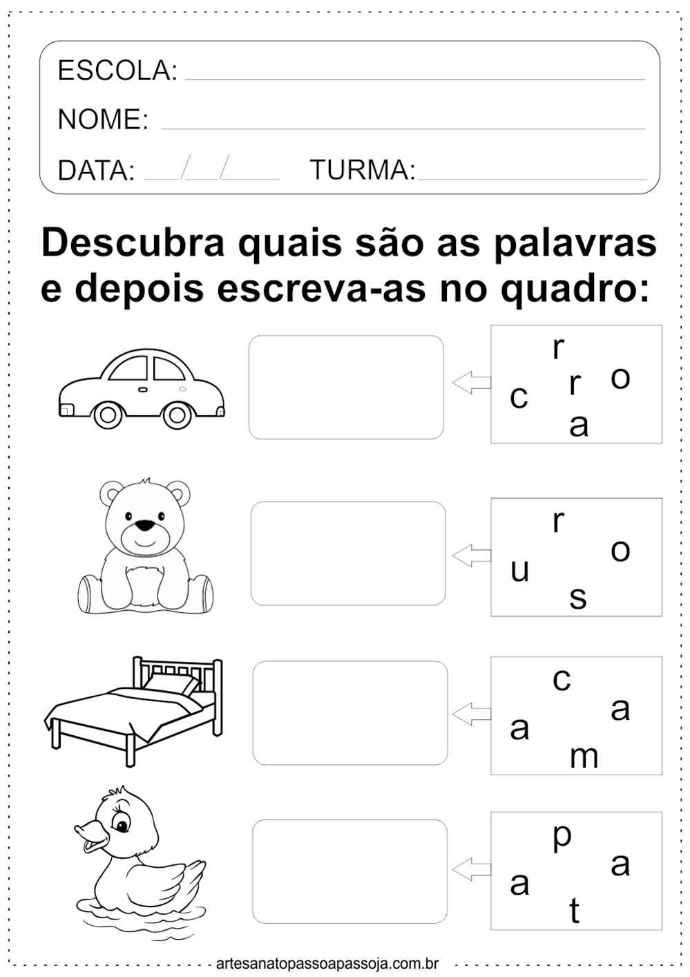 atividade de circular