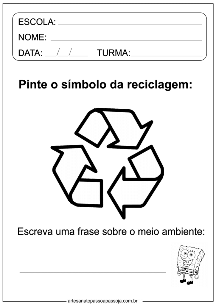 5 Atividades sobre reciclagem para educação infantil para imprimir ...