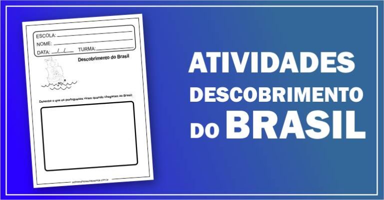 atividades do descobrimento do brasil