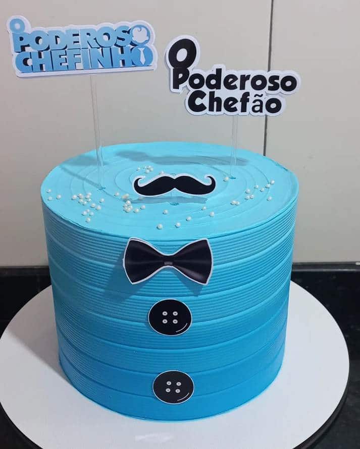 Bolo Poderoso Chefinho azul