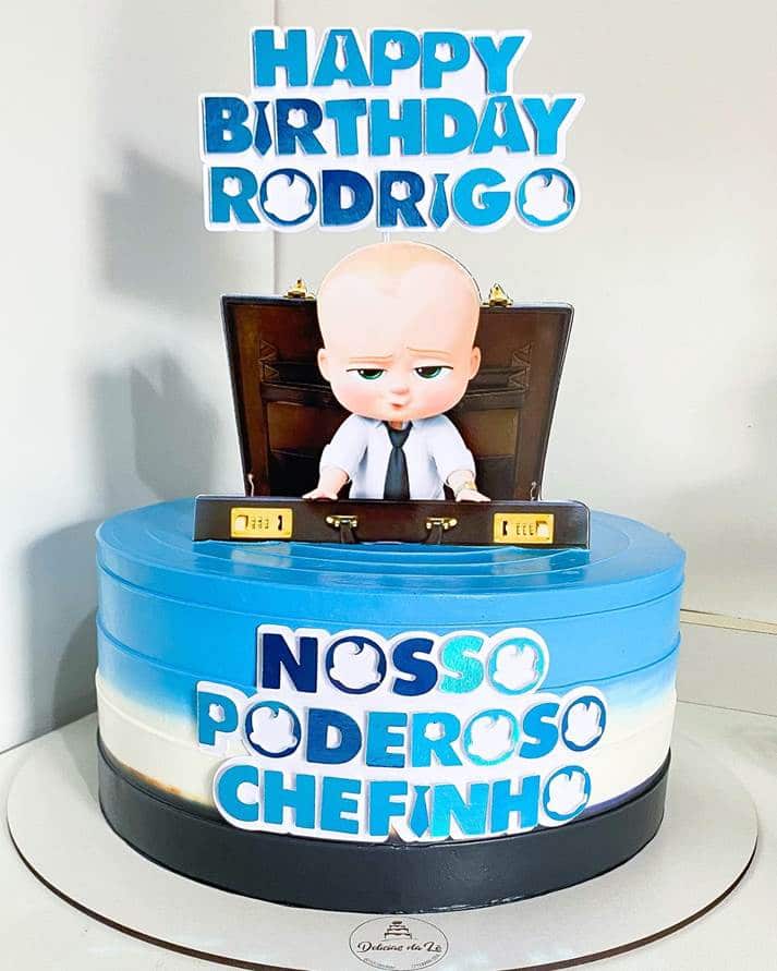 Bolo Poderoso Chefinho azul