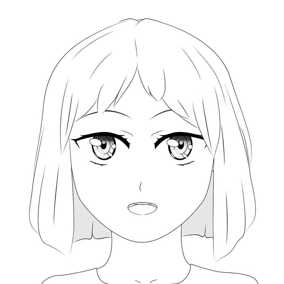 Desenho anime para colorir