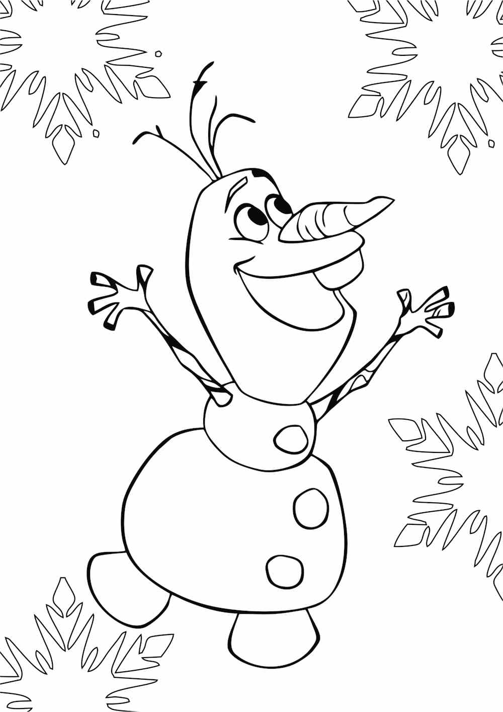 Desenhos para imprimir e pintar de Frozen