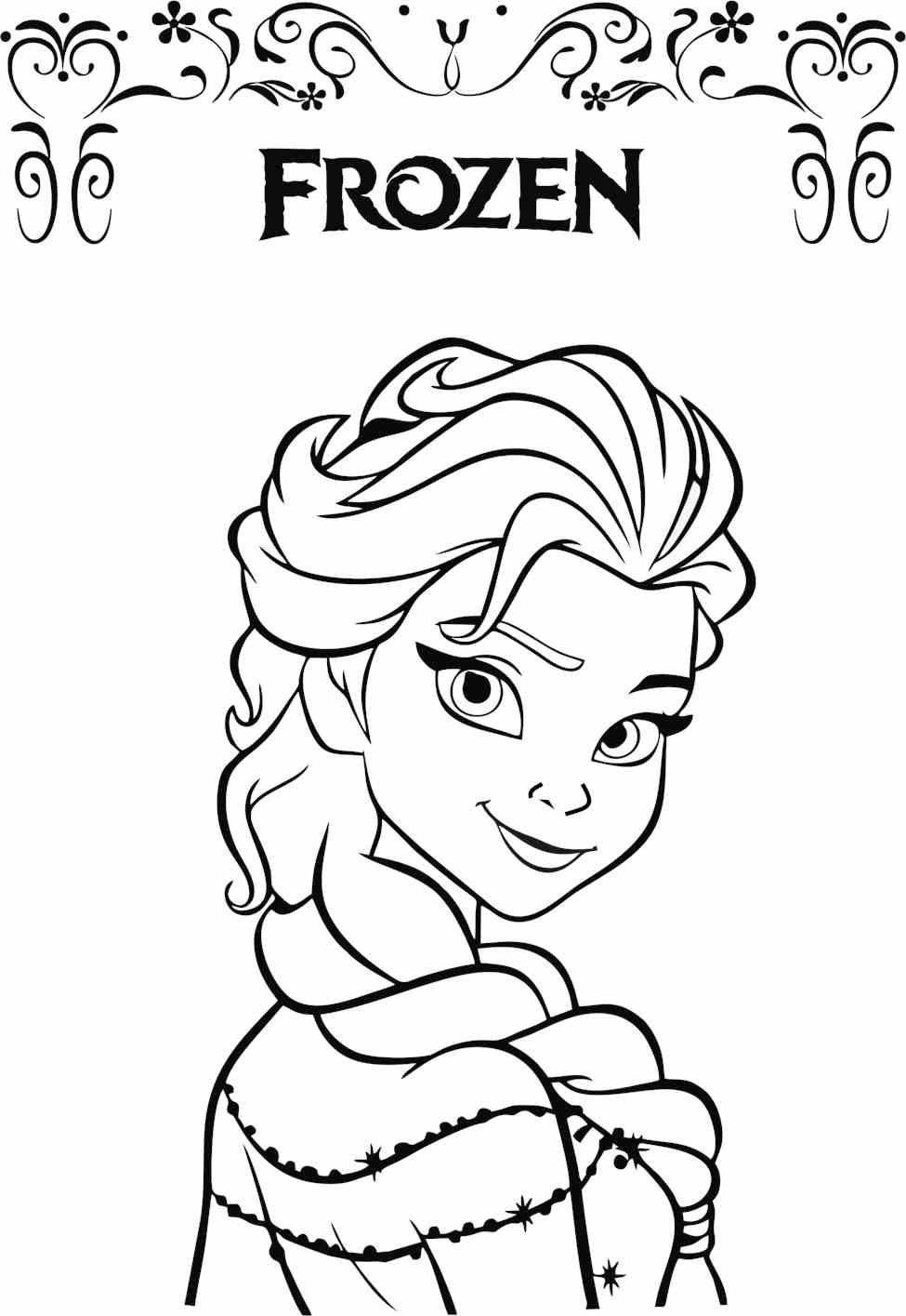 Desenhos da Frozen para colorir 